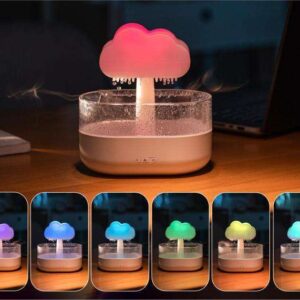 200ML Rain Cloud Humidifier Water Drip Rain Cloud Diffuser With Essential Oils Aroma Diffuser