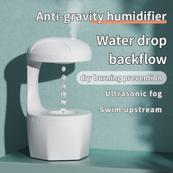 Anti-gravity Humidifier Water Droplet Backflow Aromatherapy Machine Large Capacity Office Bedroom Silent Large Fog Volume Spray