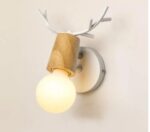 Antique Antler Log Wall Lamp, Modern Simple And Personalized Iron Art