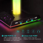 Ambience Light Headphone Semi-transparent RGB Luminous Headphones Bracket