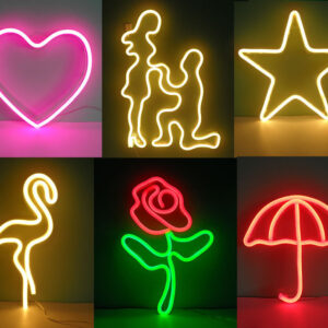 Led neon lights hanging wall decorative lights opening neon lights