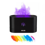 2022 Best Selling USB Ultrasonic Flame Humidifier Led RGB Colorful Essential Oil Fire Flame Aroma Diffuser