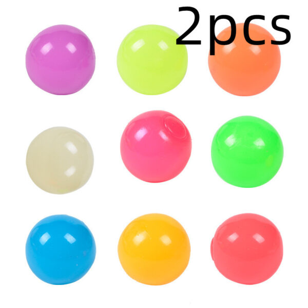 The Same Luminous Ceiling Ball Vibrato Fluorescent Sticky Target Ball Children's Sticky Wall Ball