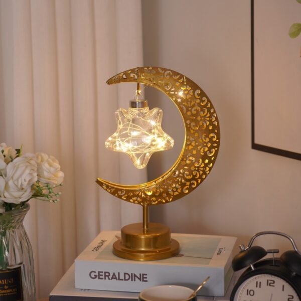 LED Modeling Lamp Creative Personality Iron Moon