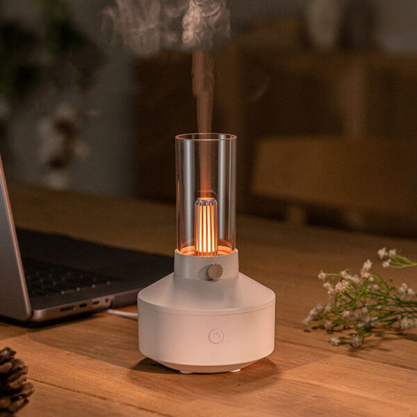 2023 New Arrival Ultrasonic Humidifier Retro 150ml Night Light Essential Oil Aroma Diffuser For Home Office