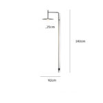 Aisle restaurant creative long pole line strip geometric wall light