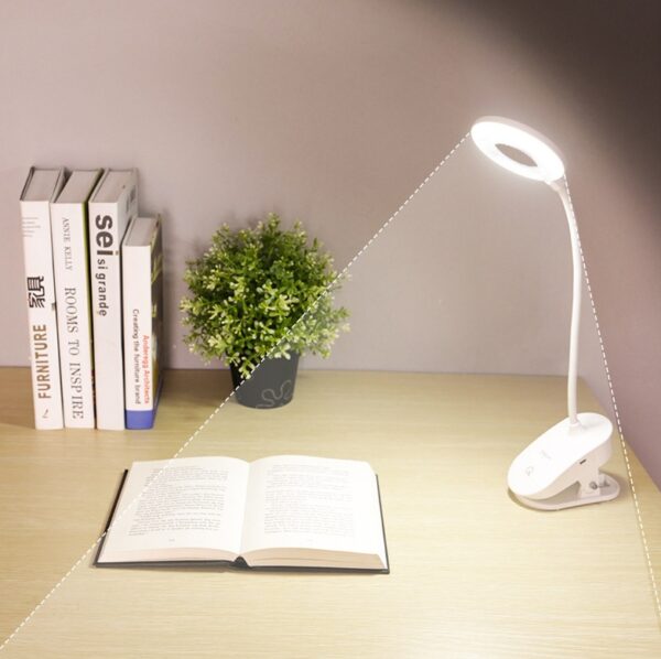 LED eye protection USB charging desk lamp student learning bedroom bedside clip lamp table lamp