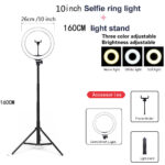 Compatible with Apple, Video Light, Dimmable Light, Selfie Led Ring Light, Usb Ring Light, With Tripod Frame Light