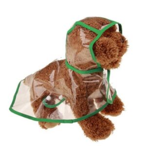 1Pc Transparent Waterproof Dog Clothes Transparent Rain Coat Pet Clothes Puppy Raincoat Hoody Clothing For Dogs