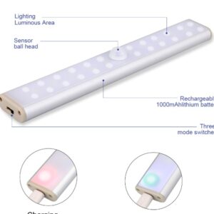 24 40 60LED Motion Sensor Led Light Rechargable