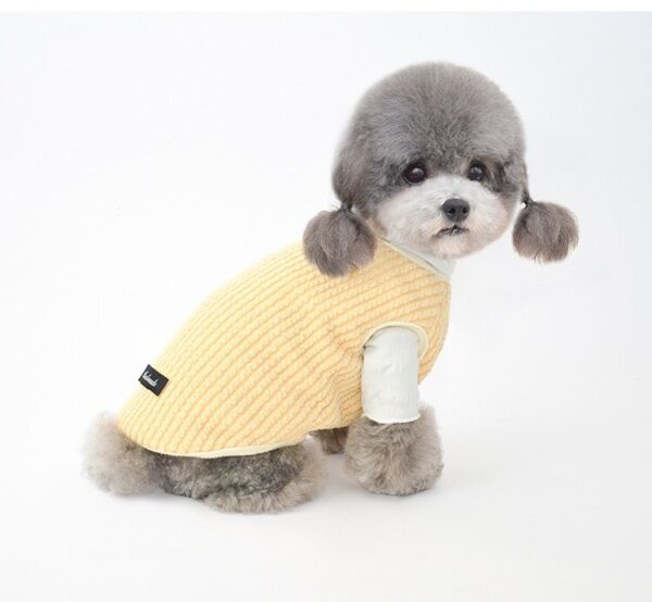 Plush warm pet clothes