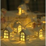 2M 10pcs LED Christmas Tree House Style Fairy Light Led String wedding natal Garland New Year christmas decorations for home