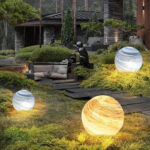 Solar Lawn Outdoor Waterproof Villa Garden Grass Earth Lamp