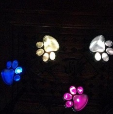 Solar Powered Animal Paw Print Lights LED Solar Lamps Garden Outdoors Lantern LED Path Decorative Lighting Lamp