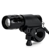 Zoom 3 gear strong light LED flashlight focusing outdoor bike mountain bike lamp 18500 AAA battery