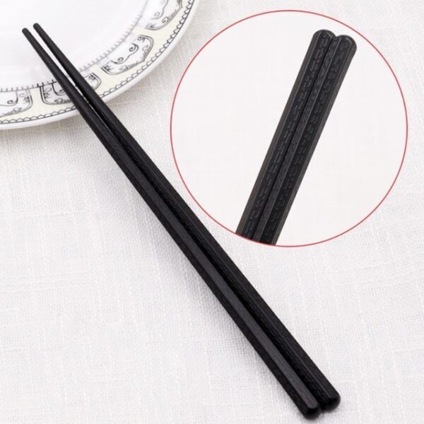 10 Pairs Japanese Chopsticks Non-Slip Sushi Food Sticks Chop