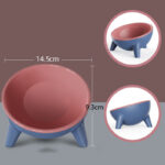 Cat Dog Bowl With Stand Pet Feeding Food Bowls Dogs Bunny Rabbit Nordic Color Feeder Product Supplies Pet Accessories