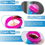 500ml Large Capacity Slushy Cup Summer Squeeze Homemade Juice Water Bottle Quick-Frozen Smoothie Sand Cup Pinch Fast Cooling Magic Ice Cream Slushy Maker Beker Kitchen Gadgets