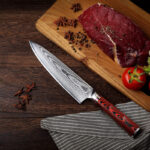 Household Metal Damascus Chef's Knife