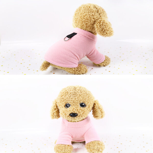 Fleece D buckle dog clothes