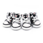 A Pair Of  Soft Small Dog Four Season Canvas Shoes