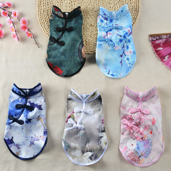 Pet Clothes New Summer Cheongsam Skirt